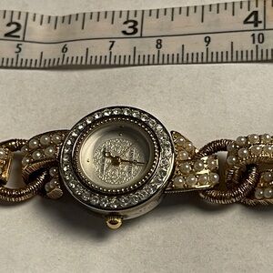 Anne Klein Pearl and Goldtone  Women's Watch